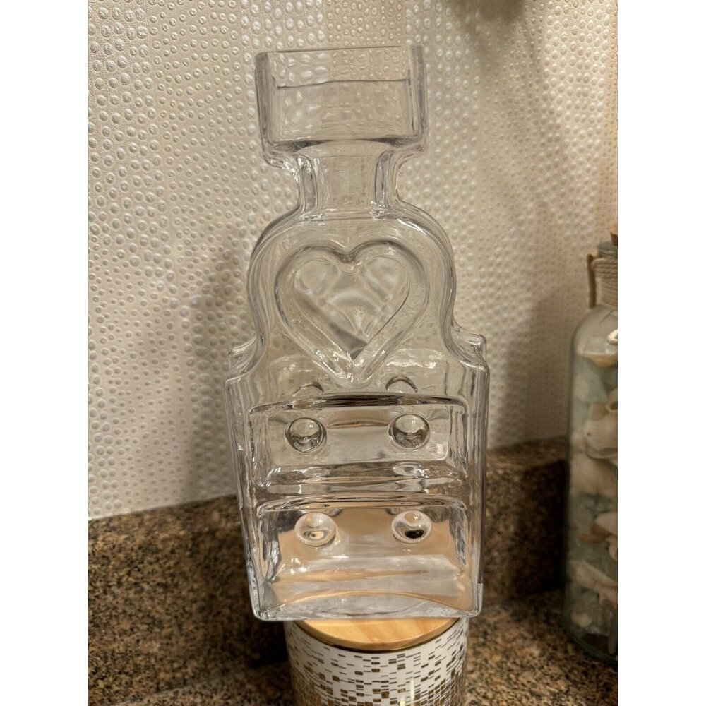 Finland Glass Vase Piironki Dresser Locker Helena Tynell Riihimäen Lasi RARE